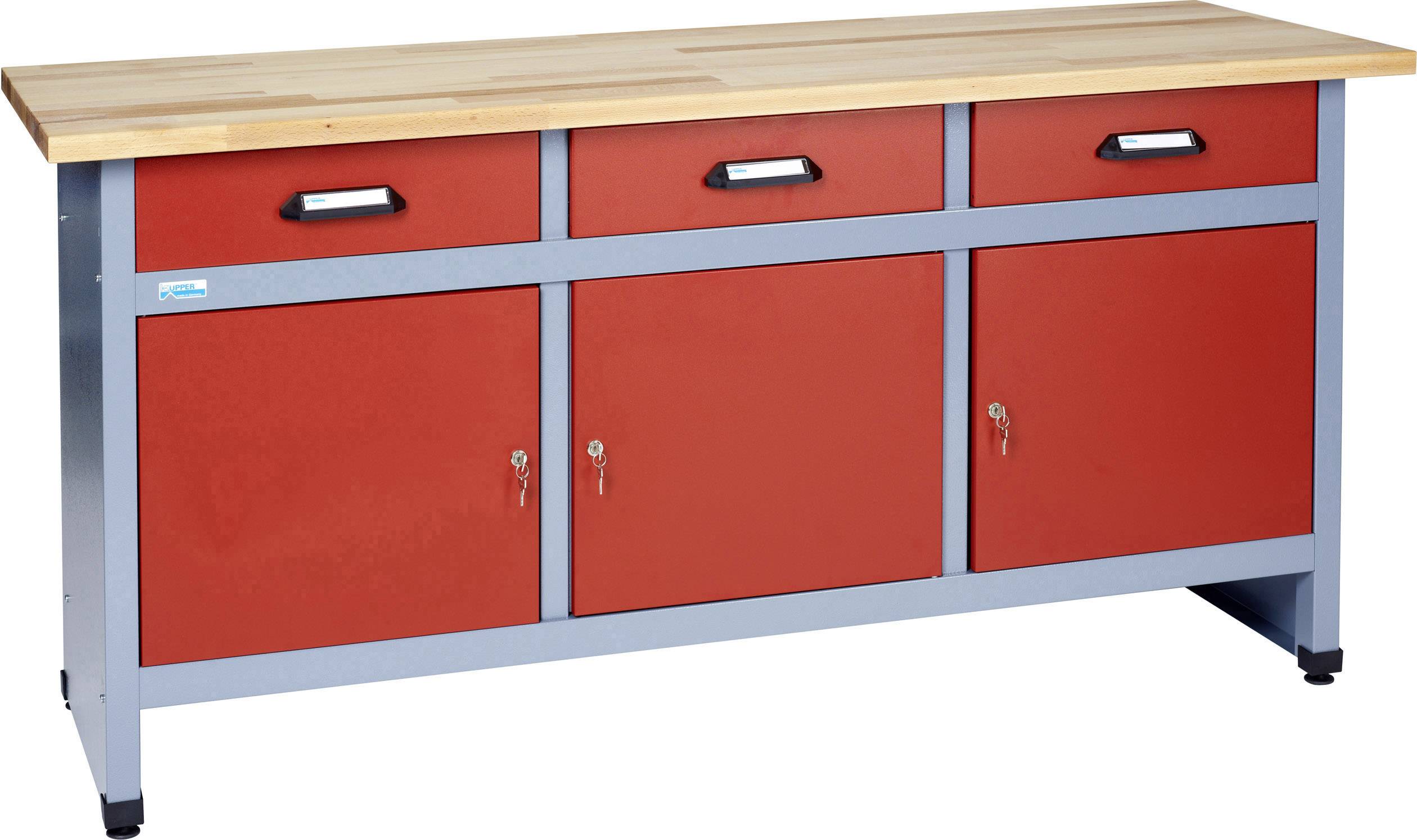 Küpper 12152 Munkapad (Sz x Ma x Mé) 1700 x 840 x 600 mm Piros, Ezüst
