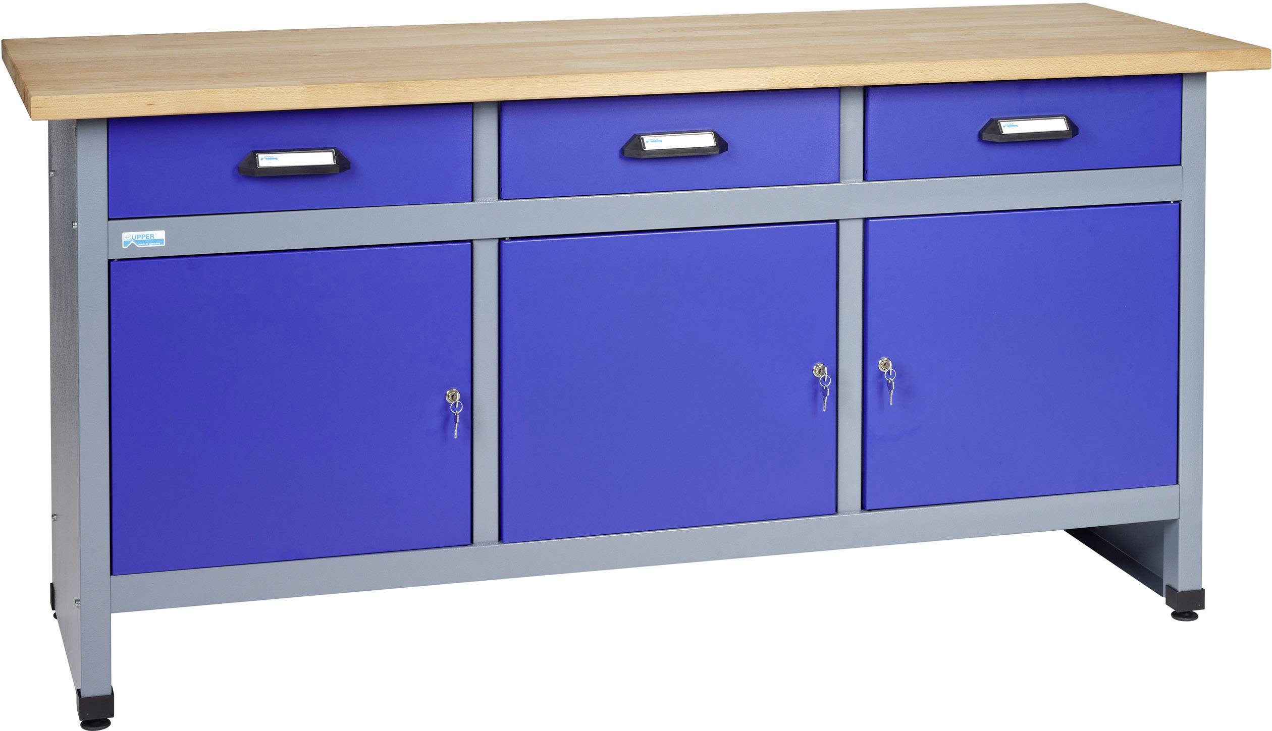 Küpper 12157 Munkapad (Sz x Ma x Mé) 1700 x 840 x 600 mm Kék, Ezüst