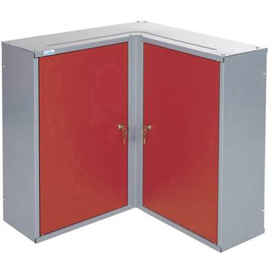 Sarokszekrény 2 ajtó piros Küpper 70372 (Sz x Ma x Mé) 60 x 60 x 19 cm