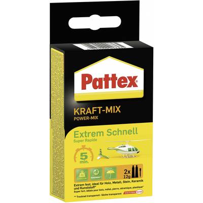 Pattex kétkomponensű ragasztó extrém gyors kötésű 24g Pattex PK6ST