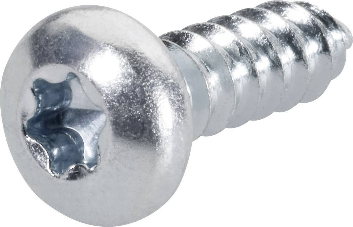 TOOLCRAFT 892604 Lemezcsavarok 2.2 mm 6.5 mm T-profil DIN 7981-C Acél Cinkezett 100 db