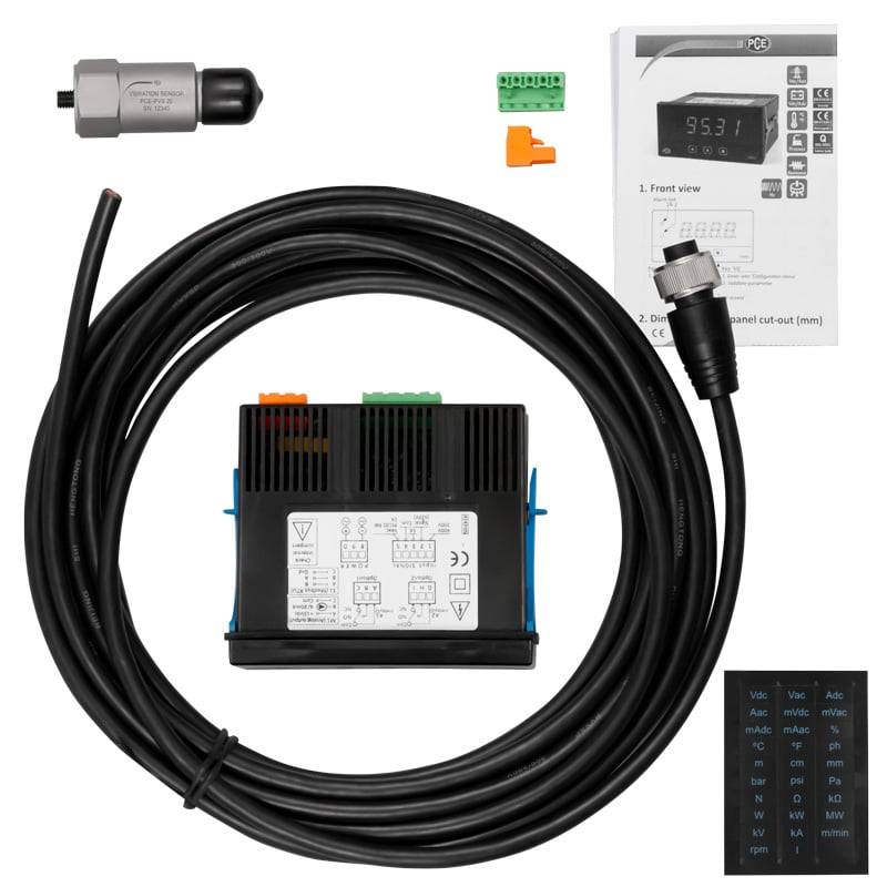 PCE Instruments PCE-PVS 20-DPD-U Gyorsulásmérő 0,1 %-5