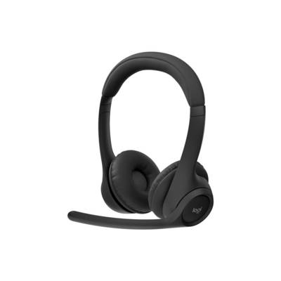 Logitech Logitech Zone 300 wireless headset On Ear headset Bluetooth® Stereo Fekete mikrofon zajelnyomás Mikrofon némítá-0