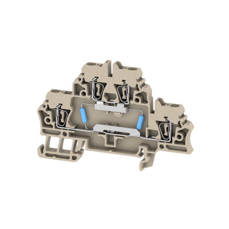 Weidmüller 1748790000 Átmenő sorkapocs 5.10 mm Rugó Sötétbeige 50 db