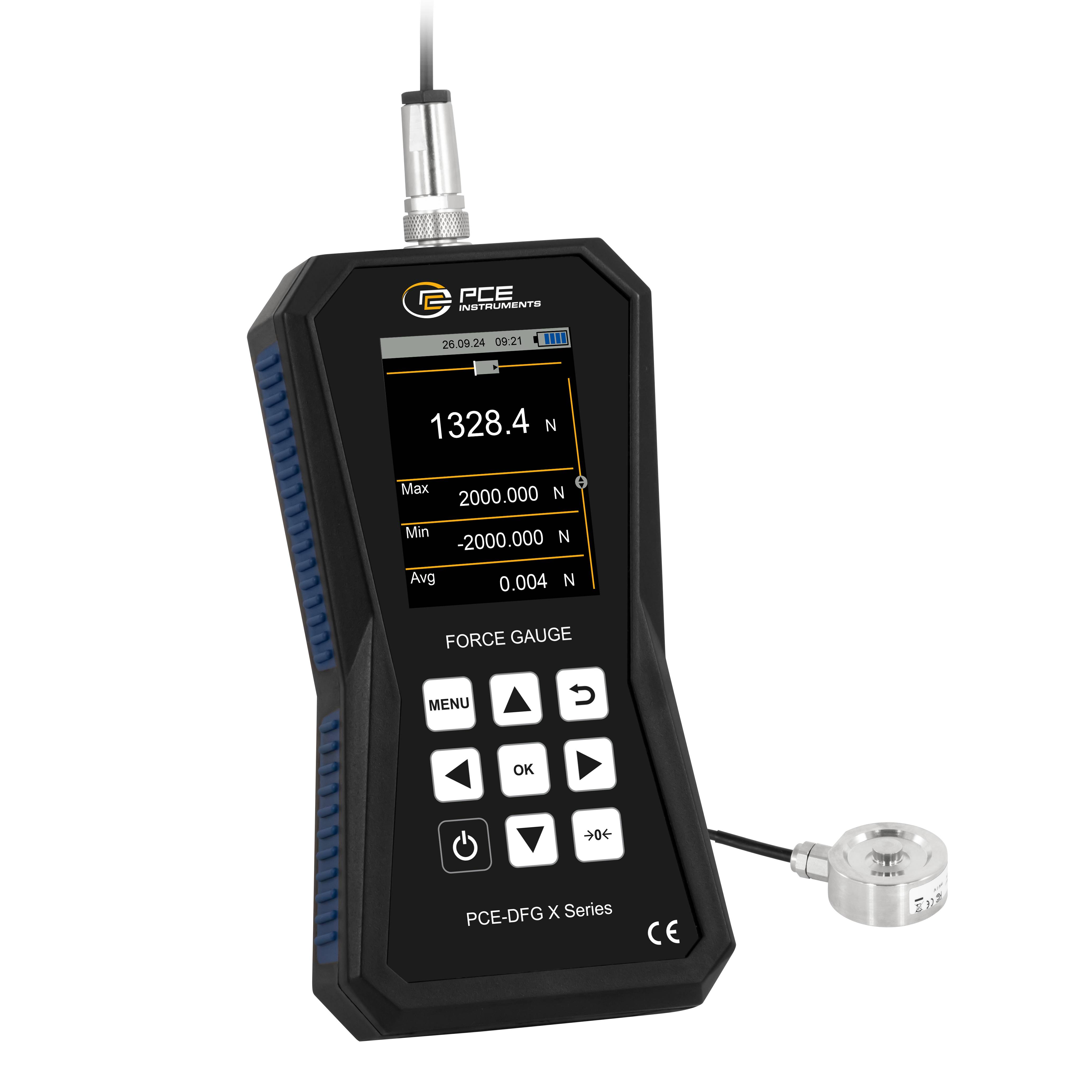 PCE Instruments Erőmérő készülék 0 - 2000 N Gyári standard (tanúsítvány nélkül)