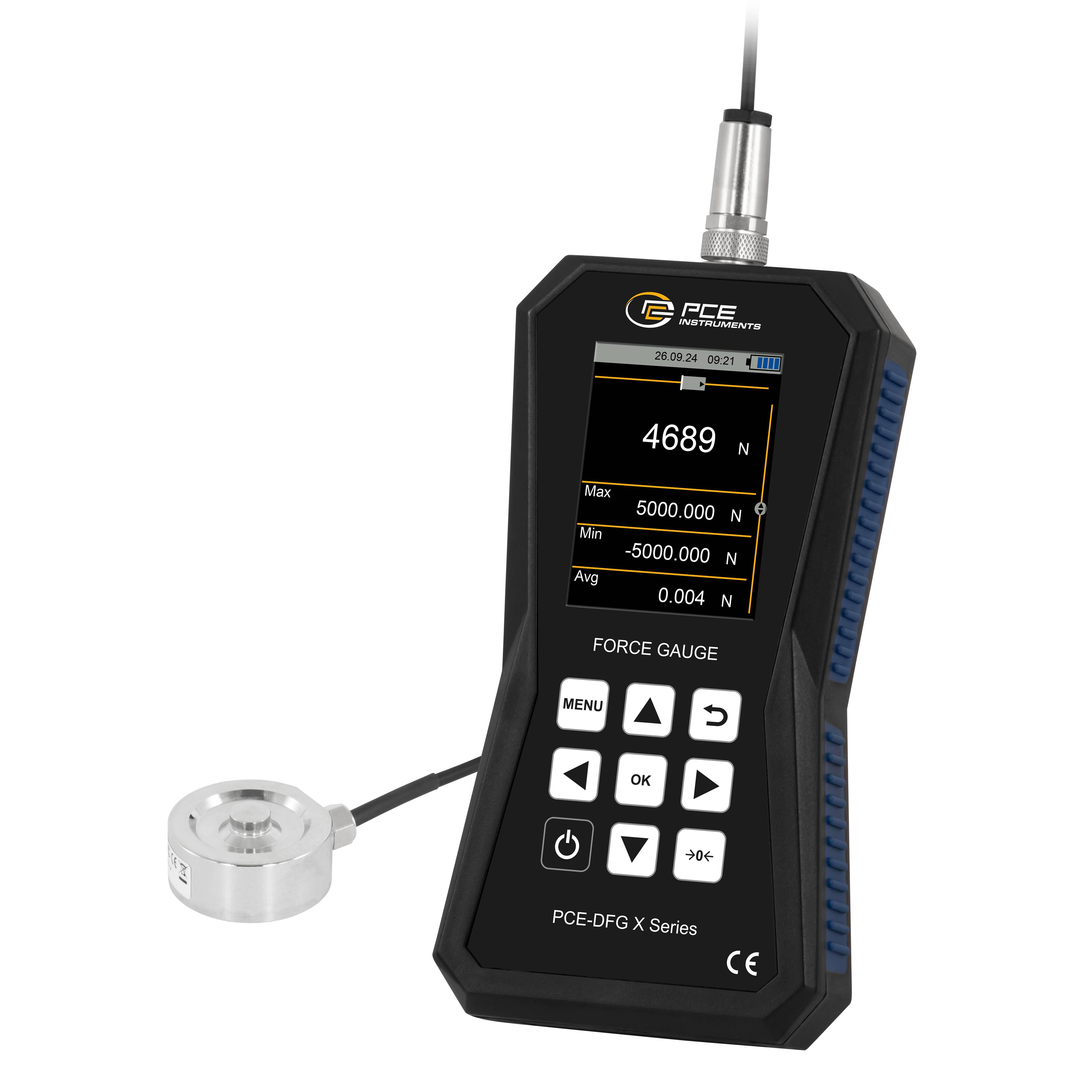 PCE Instruments Erőmérő készülék 0 - 5000 N Gyári standard (tanúsítvány nélkül)