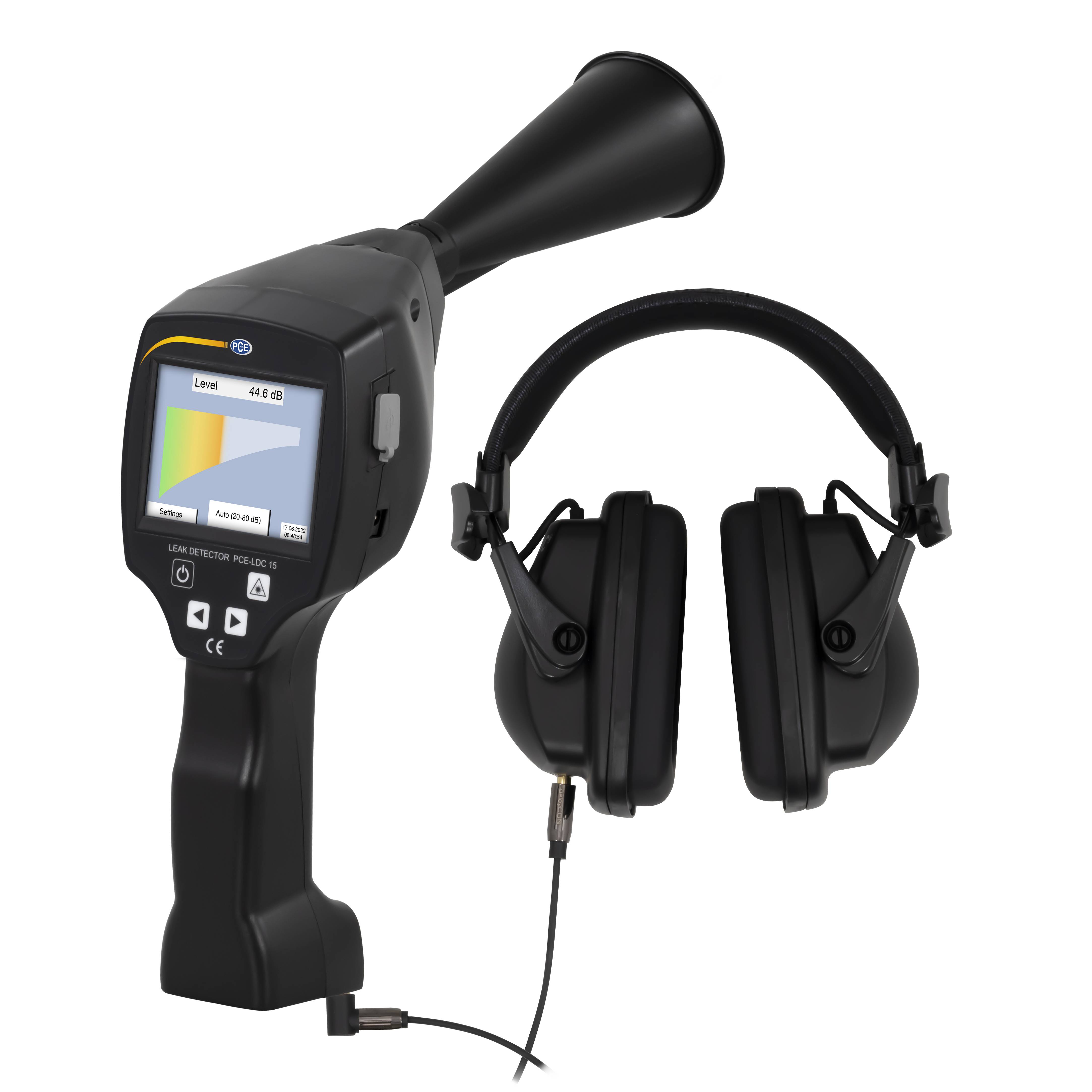 PCE Instruments Hűtőközeg mérőkészülék Gázok, Légnyomás USB csatlakozóval