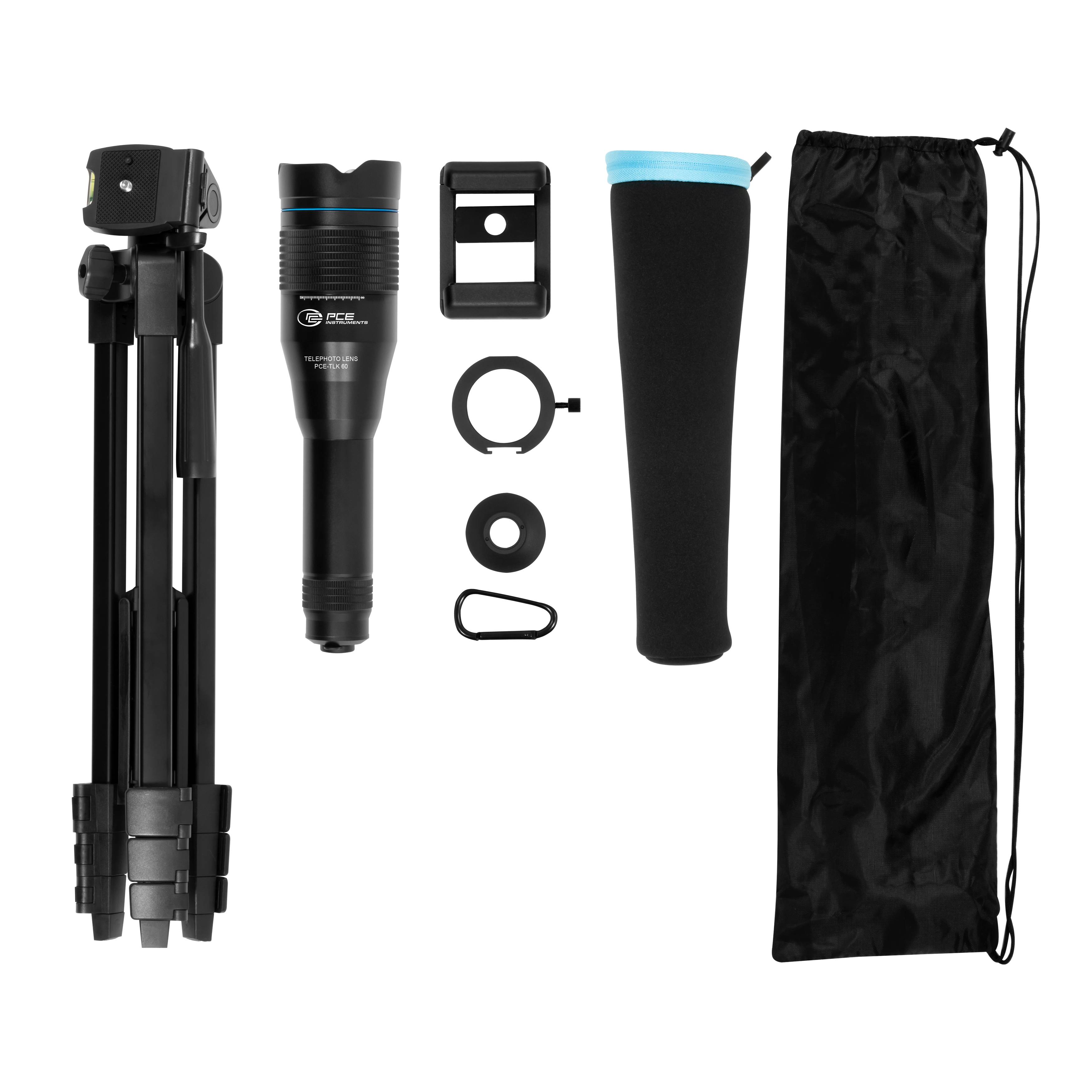 PCE Instruments PCE-TLK 60 Lencsés teleszkóp Padlón álló, Szabadon álló Monokuláris Nagyítás 60 - 60 x-6