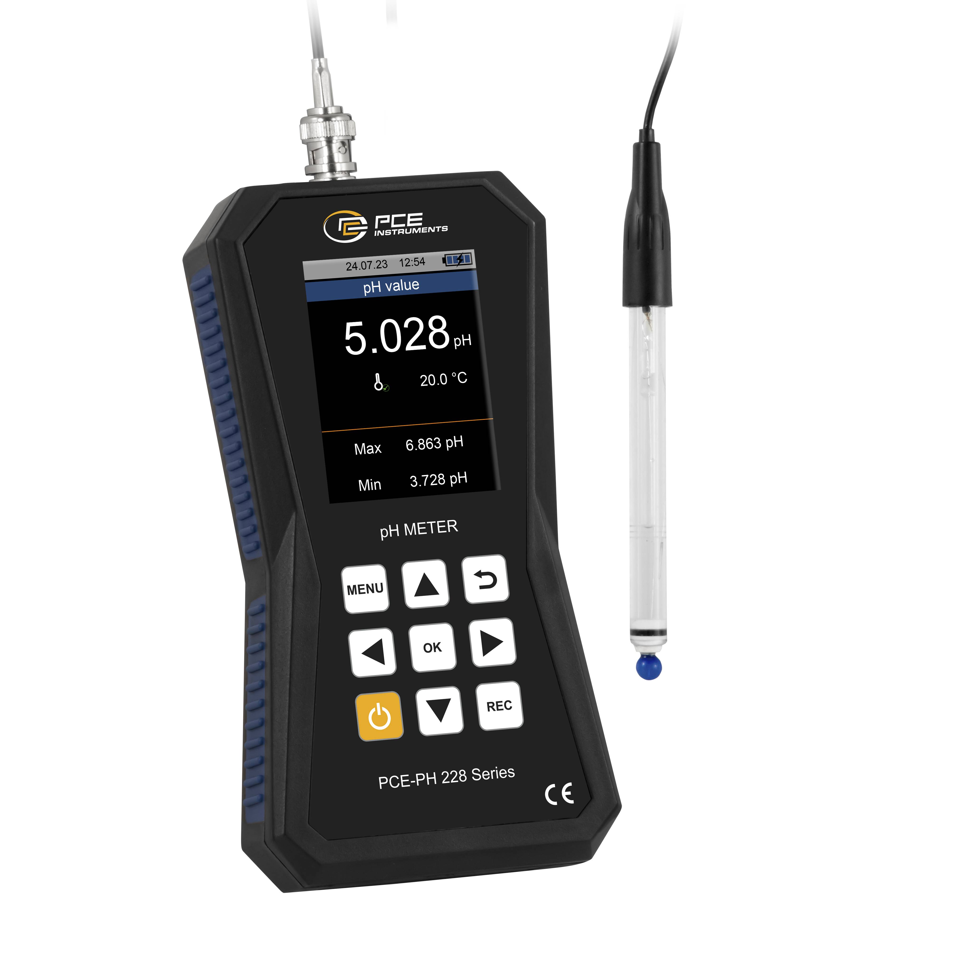 PCE Instruments pH mérő műszer pH érték, Hőmérséklet, Redox (ORP)