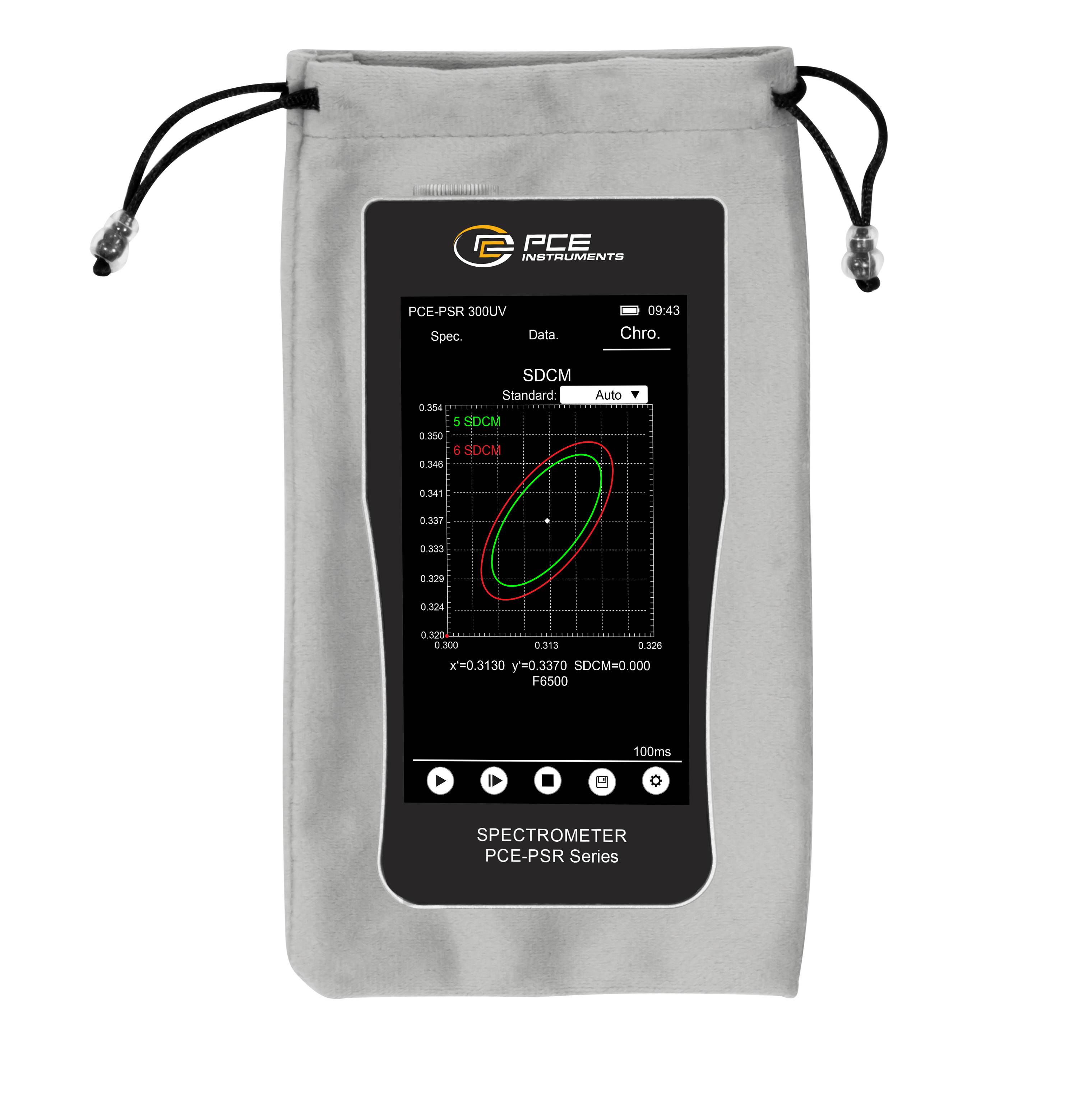 PCE Instruments PCE-PSR 300UV PCE-PSR 300UV Kromaméter 0.001 - 5000 lx-1