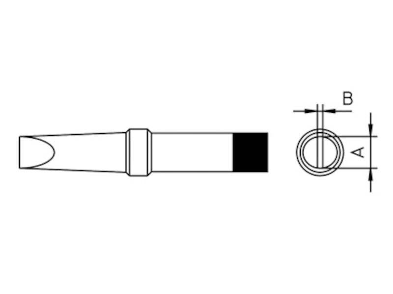 Weller pákahegy PT sorozat PT-A6 Kétoldalt lapított 1.6 mm-1