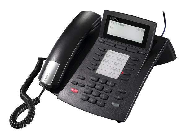 Agfeo Telekommunikation ST 42 Up0/S0 sw ISDN Vezetékes telefon, ISDN  Kihangosító Fekete