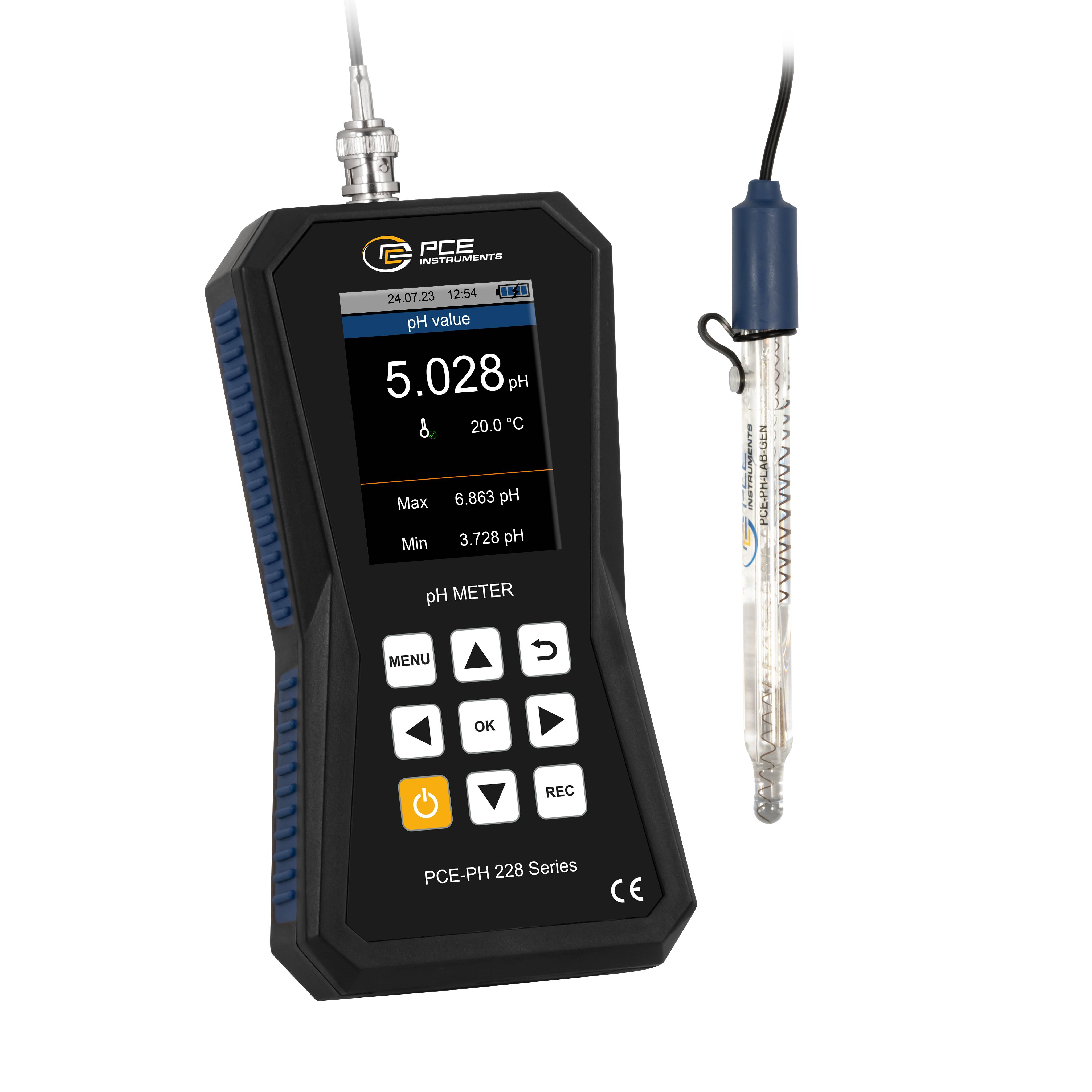 PCE Instruments pH mérő műszer pH érték, Hőmérséklet, Redox (ORP)