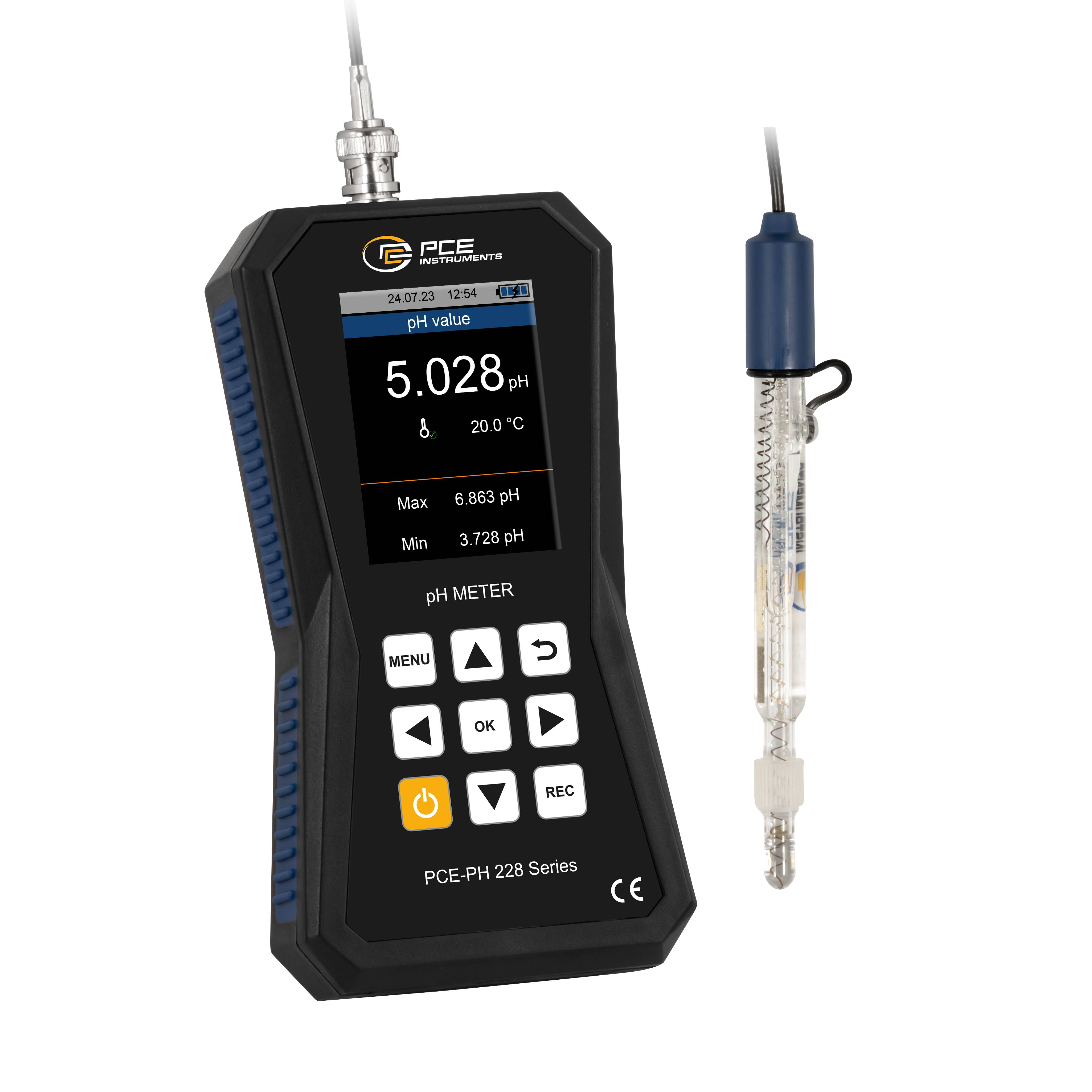 PCE Instruments pH mérő műszer pH érték, Hőmérséklet, Redox (ORP)