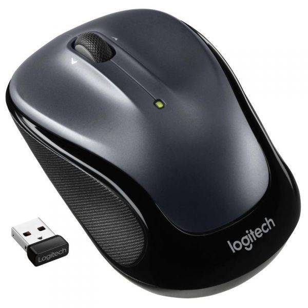 Logitech Wireless Mouse M325s dunkelgrau  WLAN egér    Optikai Fekete 5 Gombok