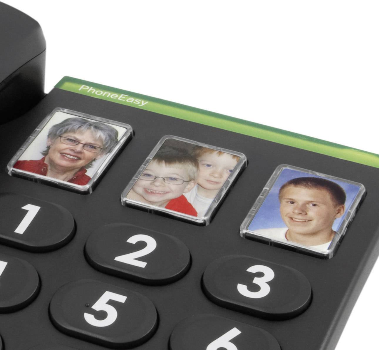 Vezetékes nagygombos asztali telefon időseknek, Doro PhoneEasy 331ph-1