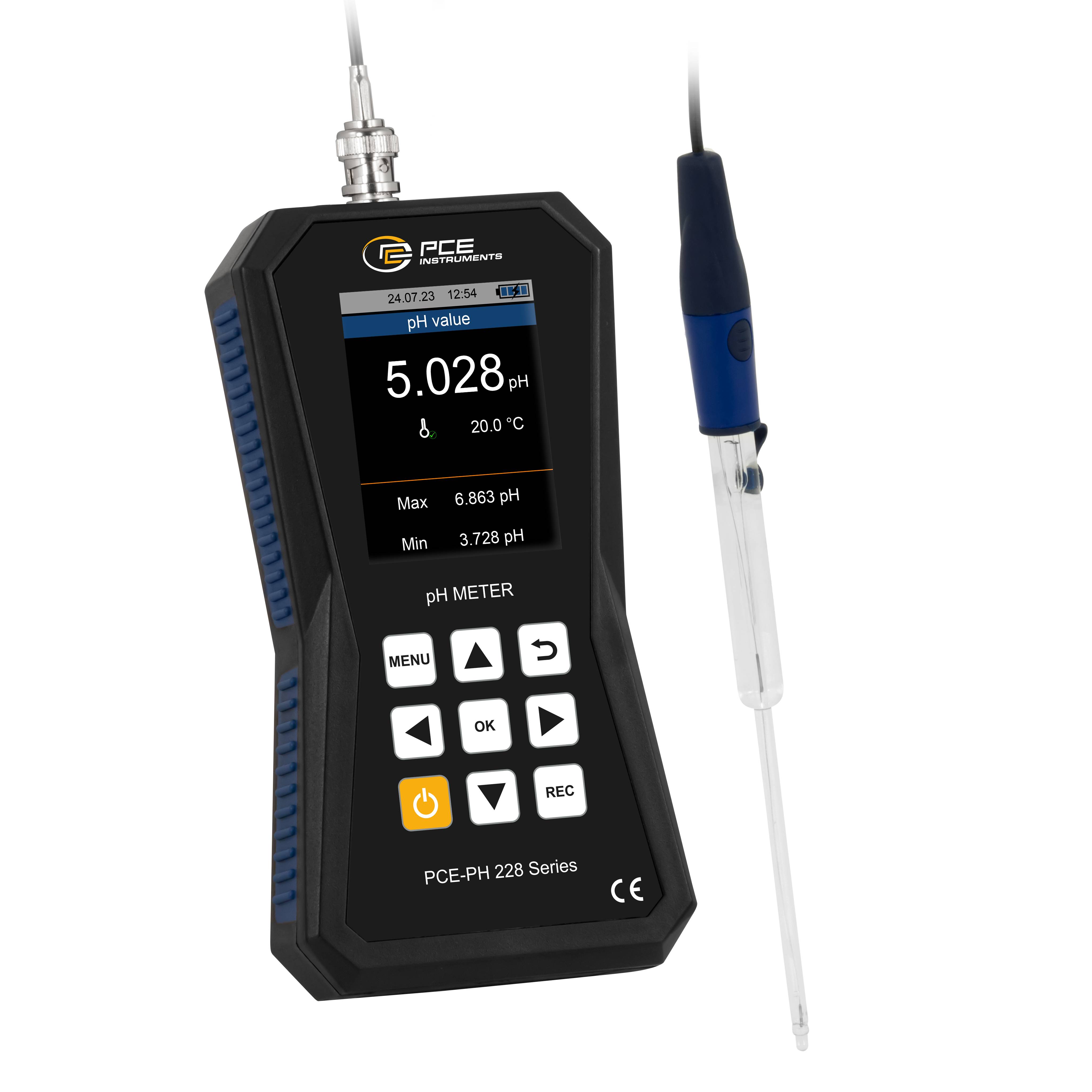PCE Instruments pH mérő műszer pH érték, Hőmérséklet, Redox (ORP)