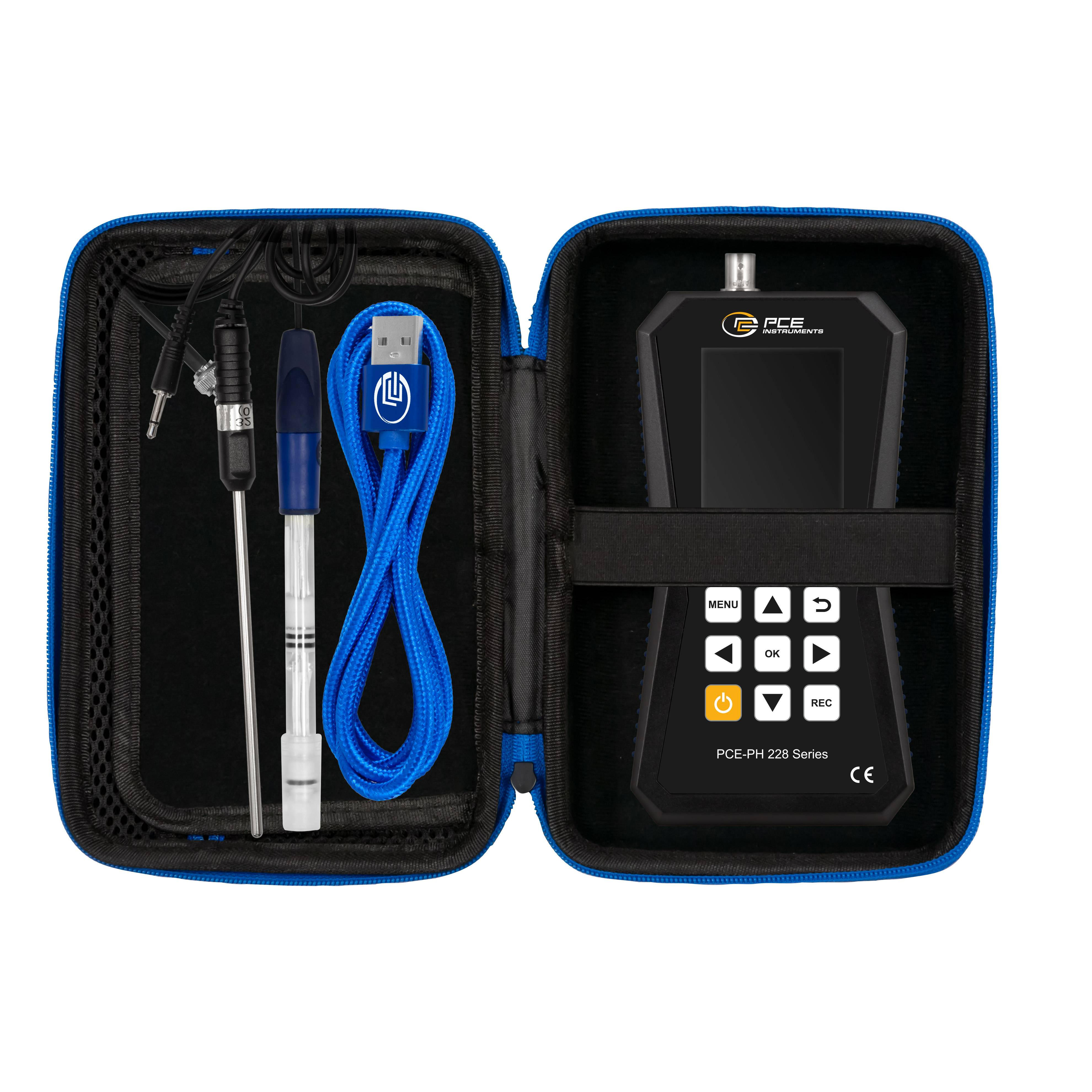PCE Instruments PCE-PH 228LAB-HTE pH mérő műszer pH érték, Hőmérséklet, Redox (ORP)-5