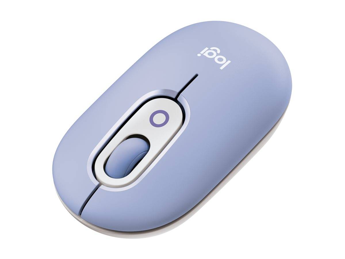 Logitech Logitech POP - Maus - anpassbarer Emoji - optisch WLAN egér Bluetooth™ Optikai Lila 4 Gombok-0