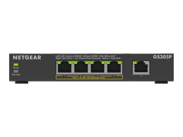 NETGEAR GS305P-300EUS 6,06E+11 Hálózati switch  10 GBit/s