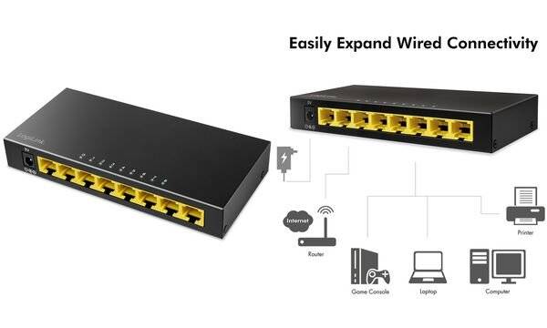 LogiLink NS0117 neu Ethernet switch 10 / 100 / 1000 MBit/s-0