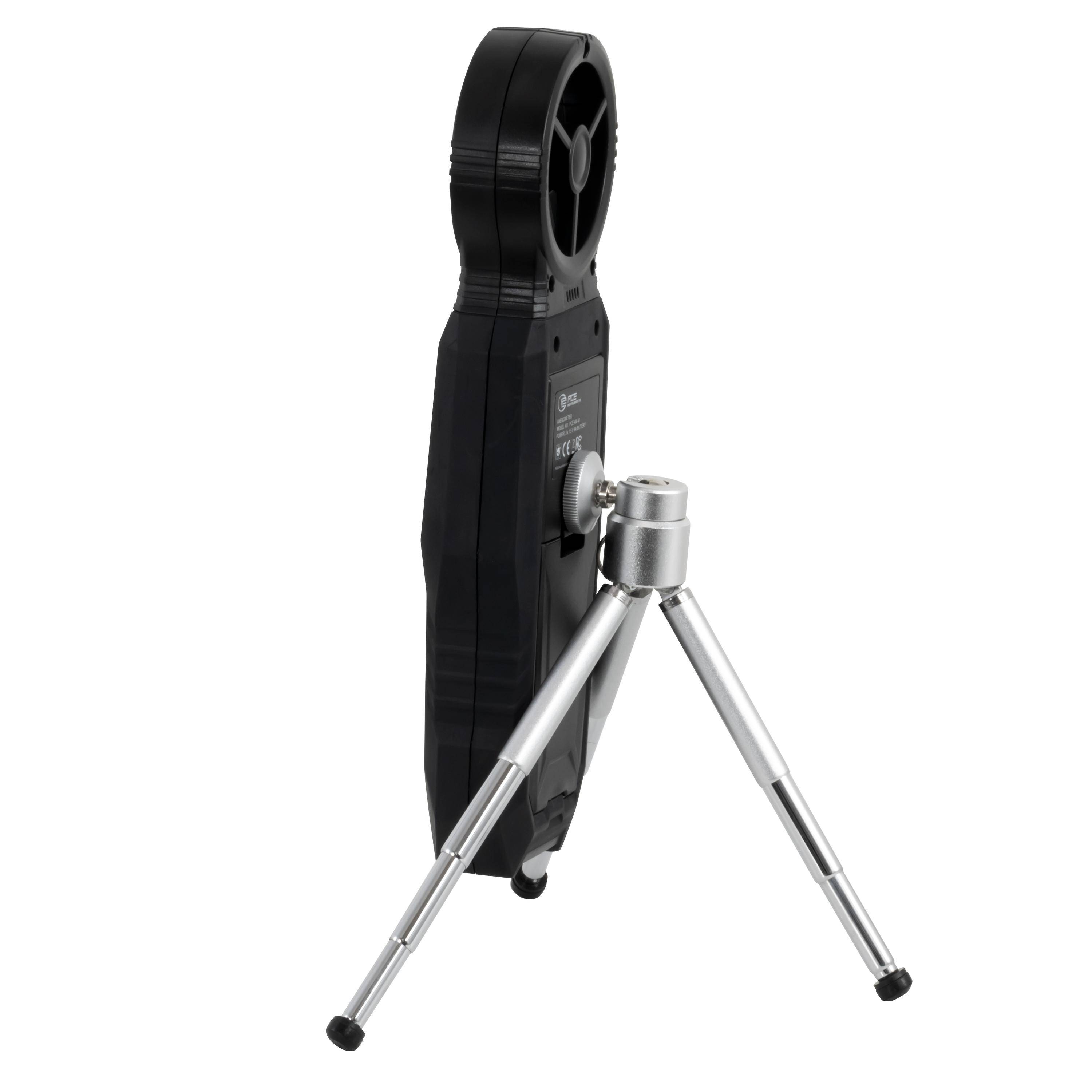 PCE Instruments PCE-AM 40 Anemométer 1 - 162 km/óra Hőmérsékletmérő funkcióval, USB csatlakozóval-5