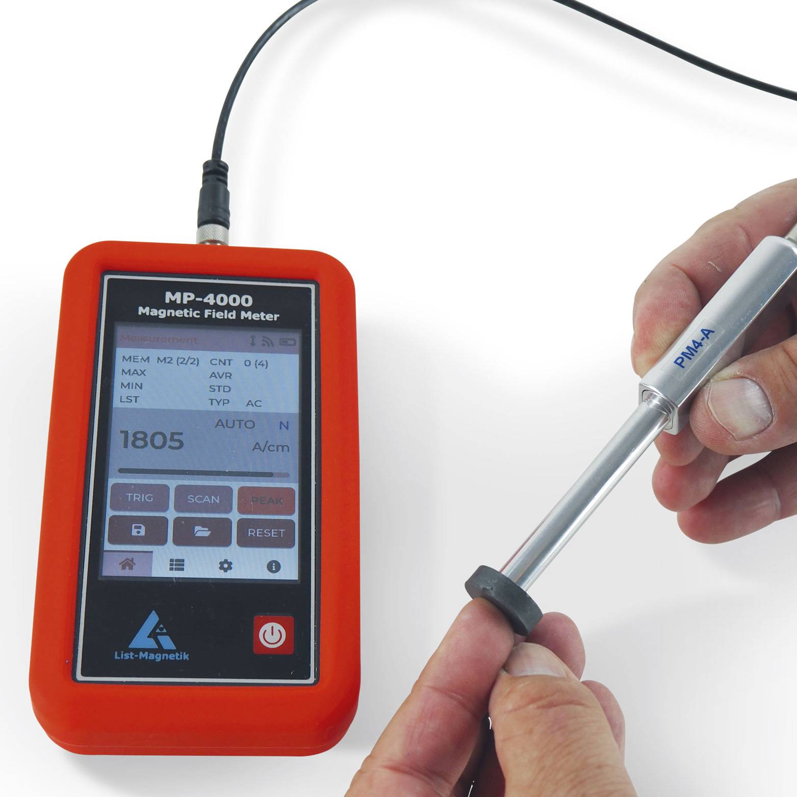 PCE Instruments LM-MP4000-4A Mágneses mező analizáló-1