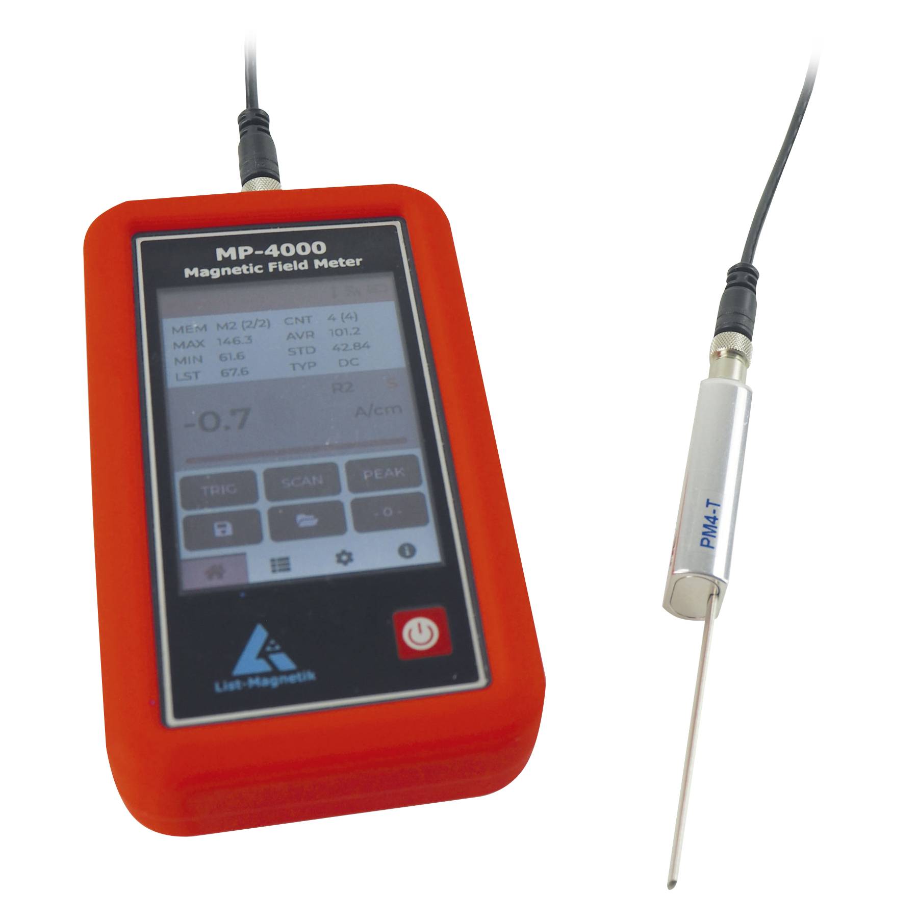 PCE Instruments LM-MP4000-4T Mágneses mező analizáló