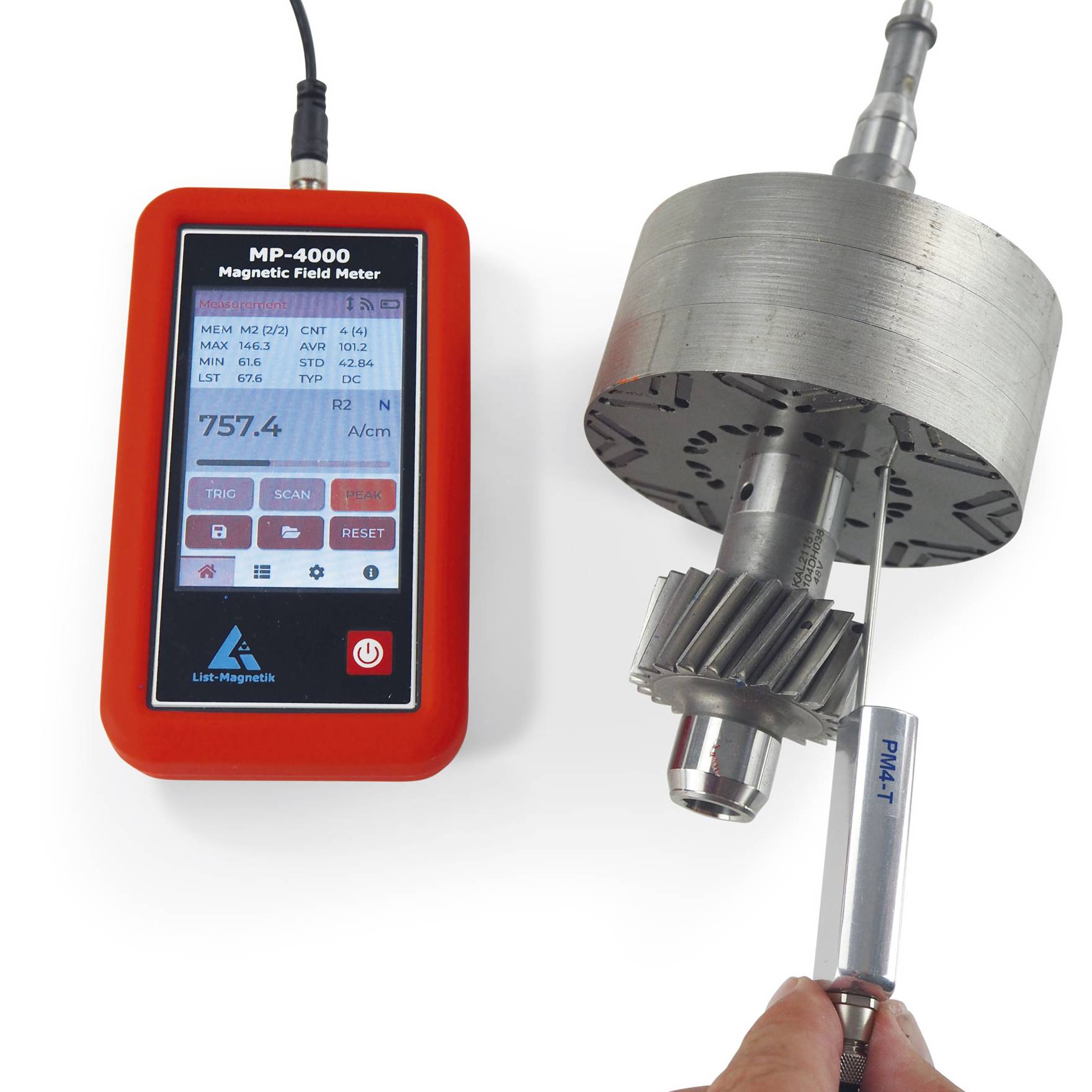 PCE Instruments LM-MP4000-4T Mágneses mező analizáló-2