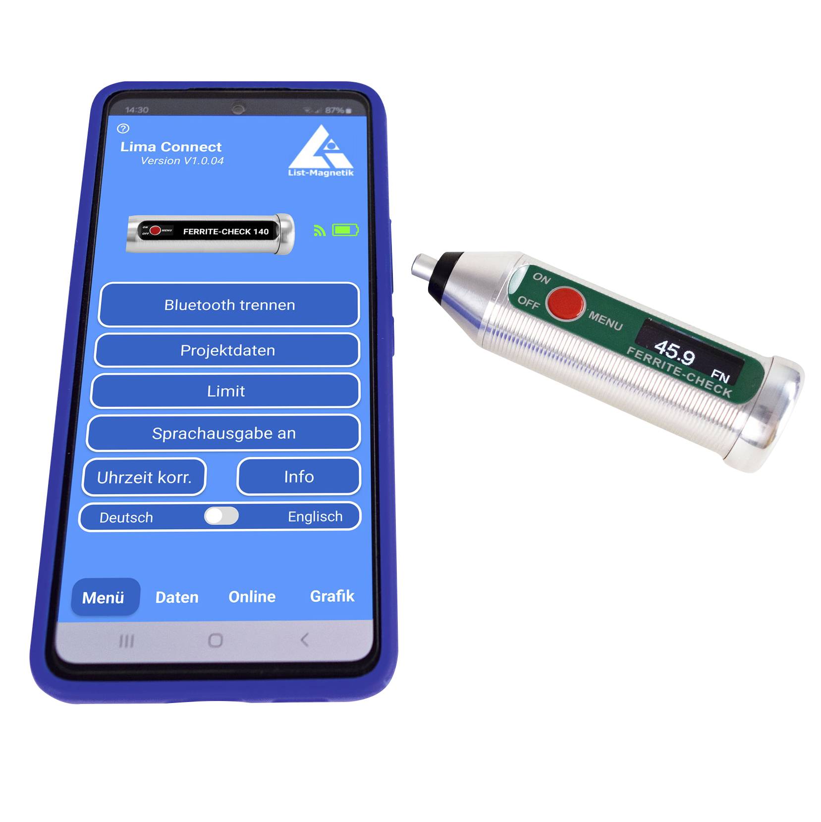 PCE Instruments LM-FC140 Rétegvastagság mérő-1