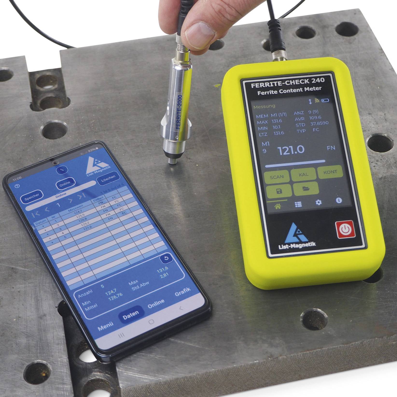 PCE Instruments LM-FC240 Rétegvastagság mérő-1