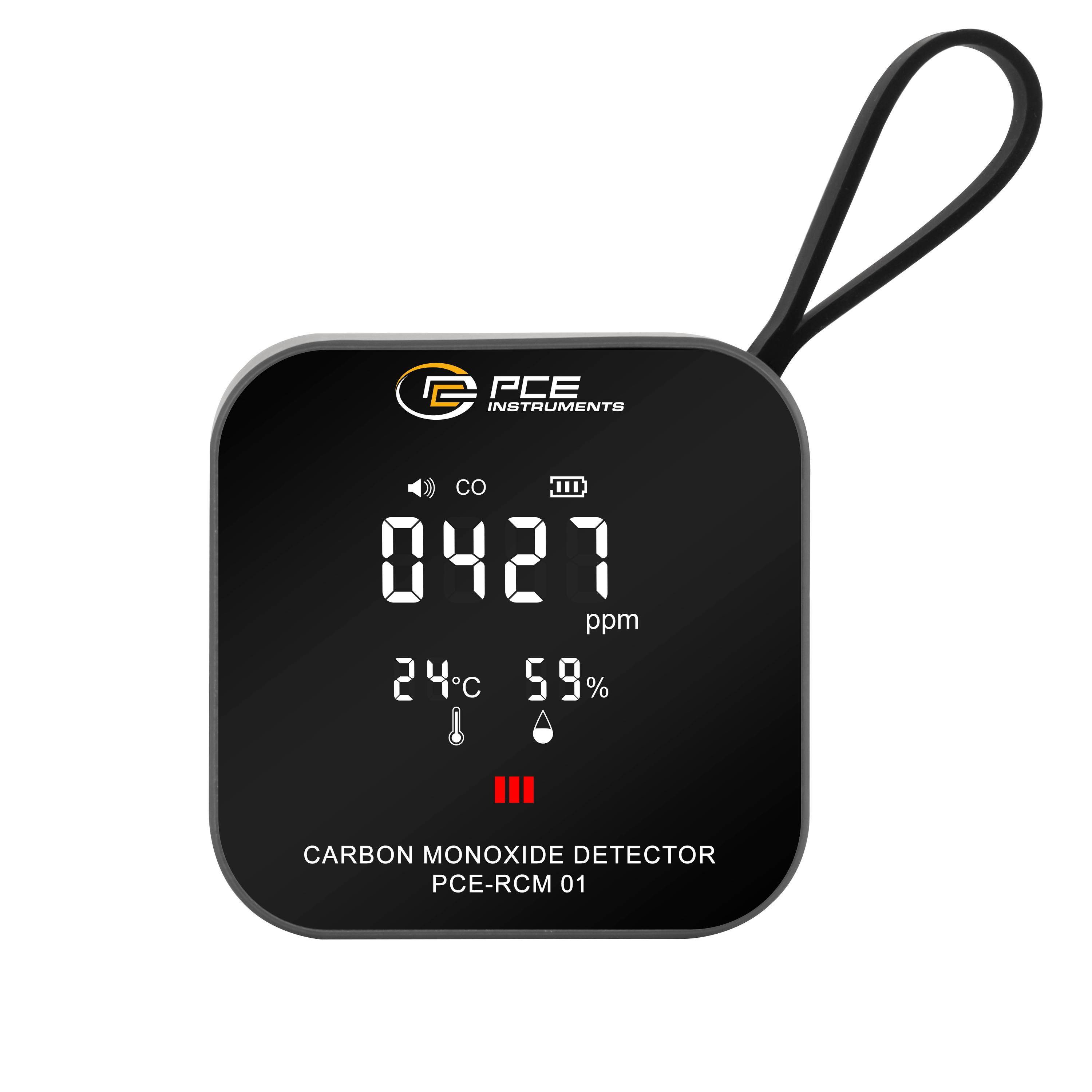 PCE Instruments PCE-RCM 01 Szénmonoxid mérő CO Hőmérsékletmérő funkcióval-2