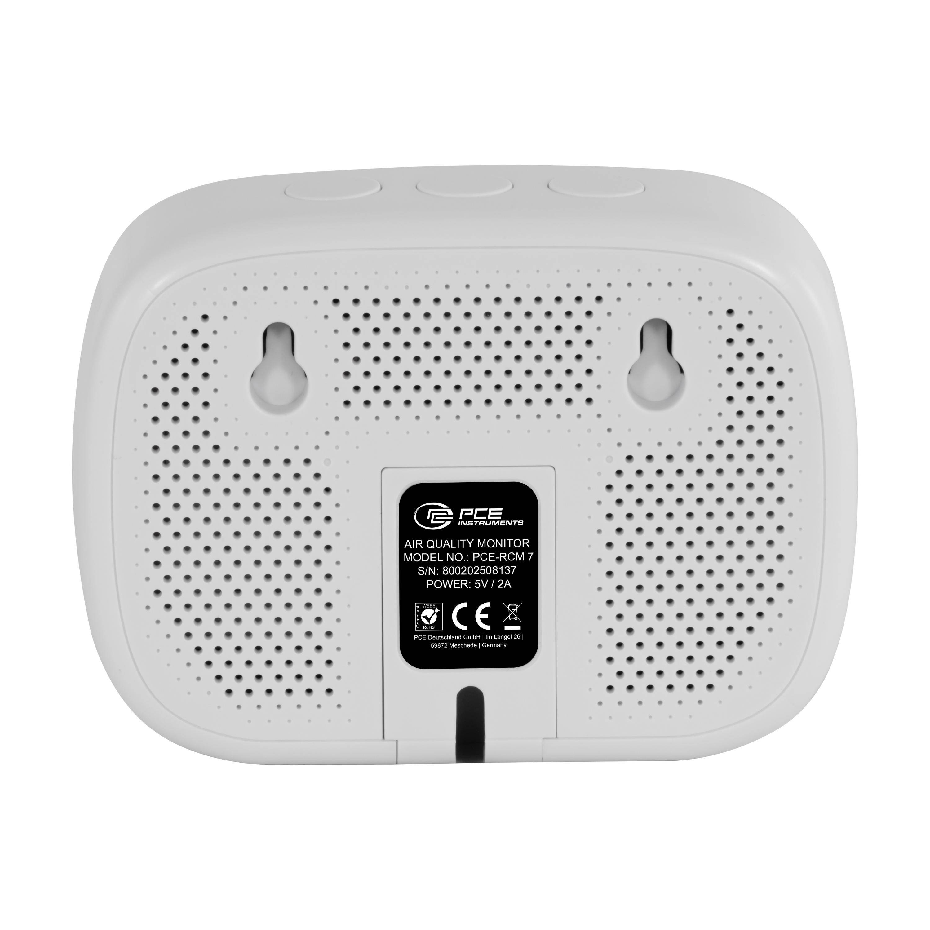 PCE Instruments Széndioxid mérő CO2 Hőmérsékletmérő funkcióval, USB csatlakozóval-3