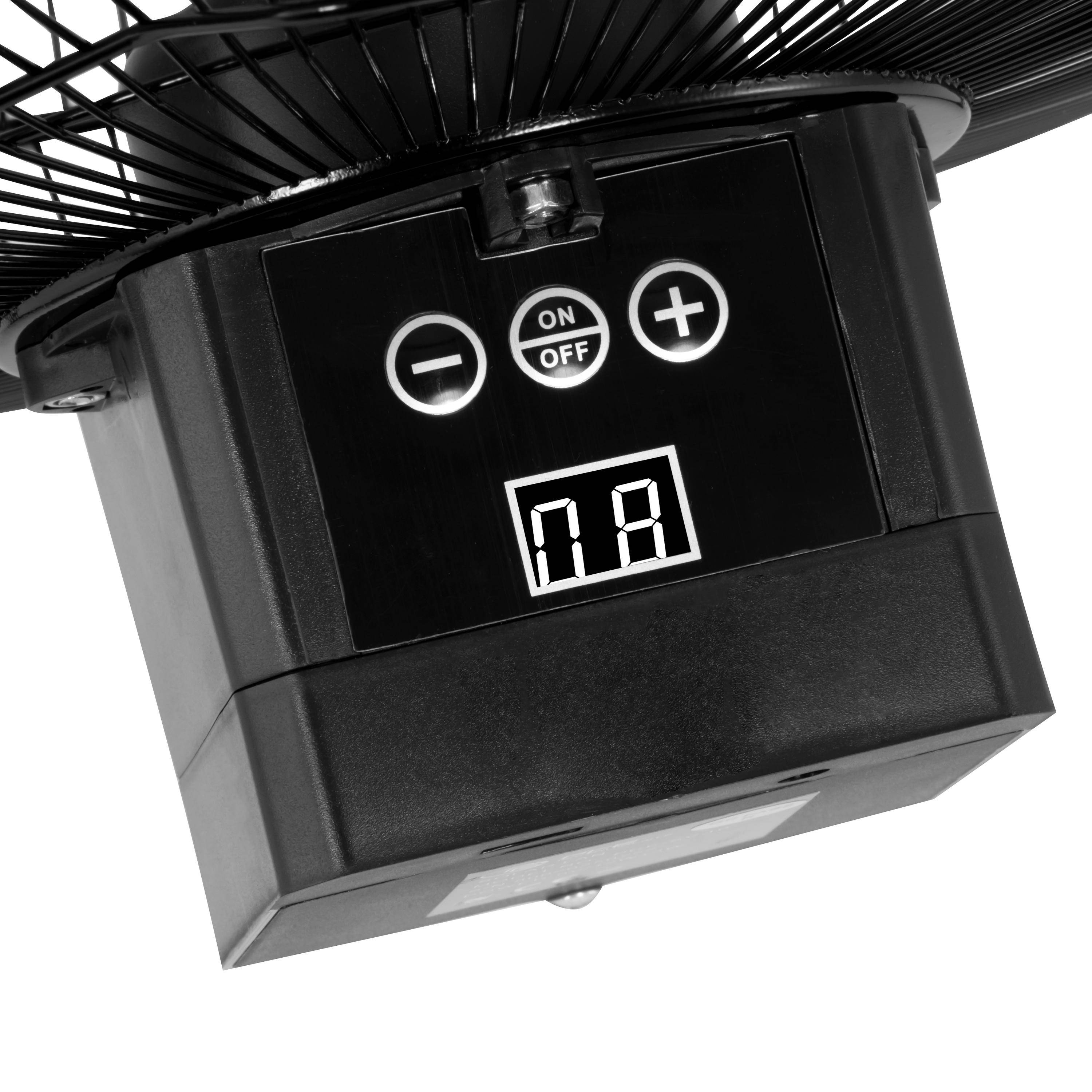 PCE Instruments PCE-SV 10 Padlóventilátor 10 W (Ø x Ma) 350 mm x 395 mm Fekete Akkus működés lehetséges, Akkuval-1