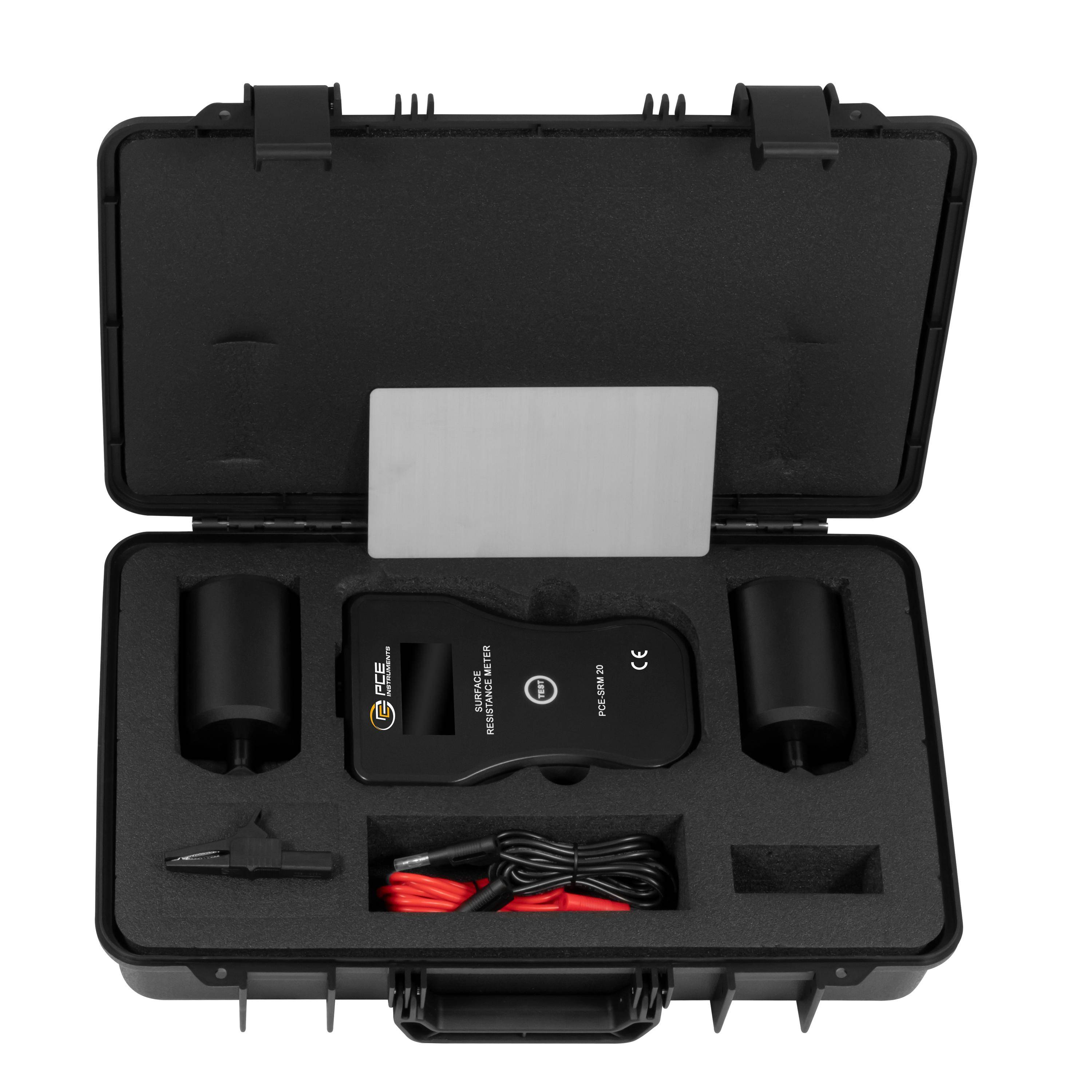 PCE Instruments ESD tesztelő készülék Felületi ellenállás Hordtáskával-5