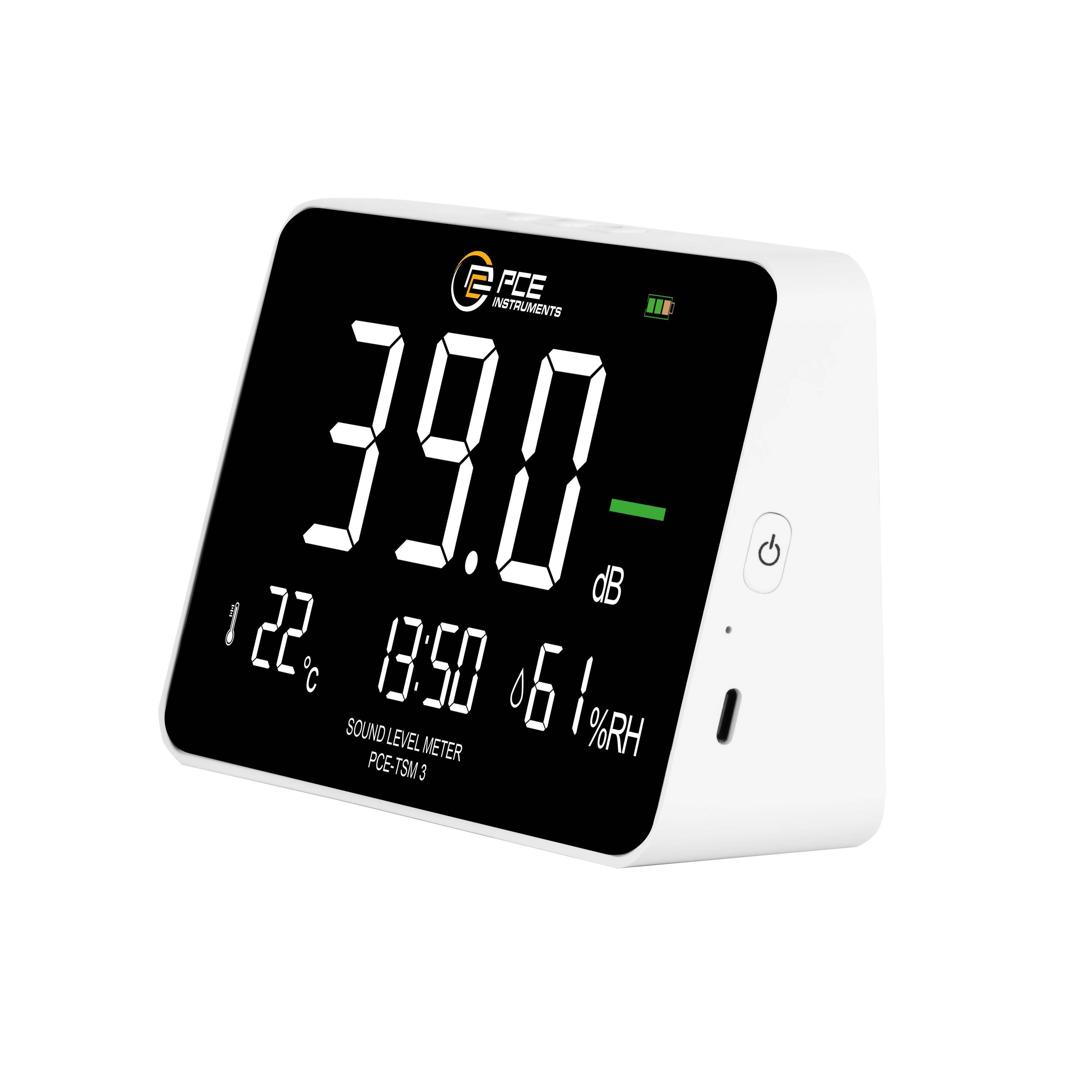 PCE Instruments Zajszintmérő 30 - 130 dB 50 Hz - 8500 Hz-2