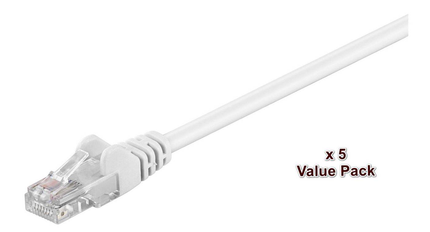 MicroConnect V-UTP515WVP RJ45 Hálózati kábel, patchkábel 15 m Fehér 5 db-0