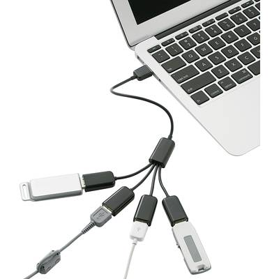 USB 2.0 hub-kábel, Conrad 4 portos