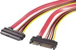 Renkforce SATA kombinált hosszabbító kábel, 0,2 m