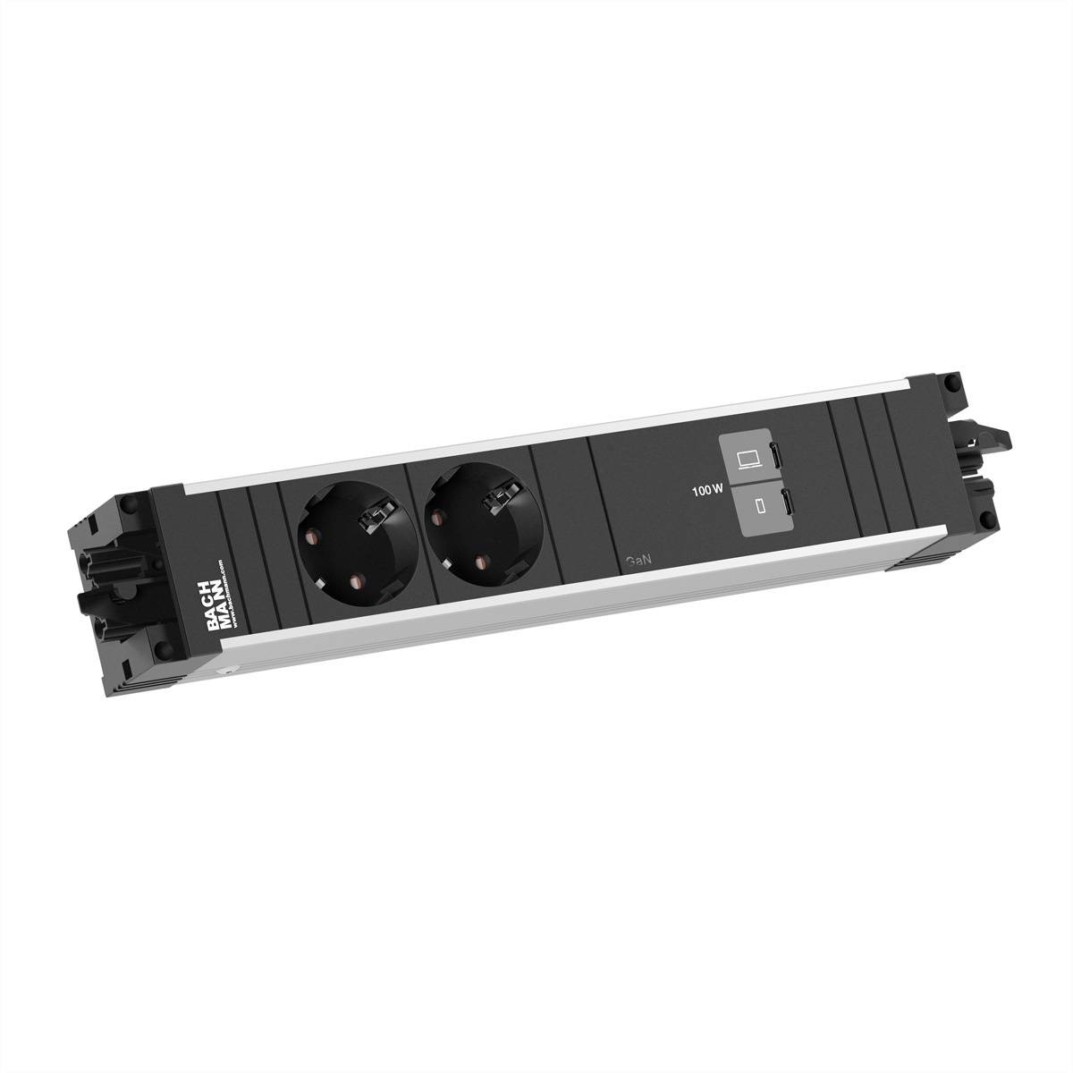 Bachmann BM0022277 Stopcontact Zwart