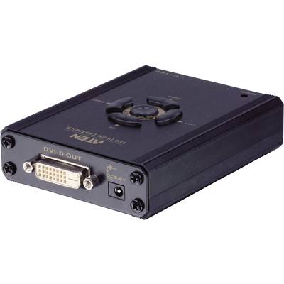 VGA - DVI átalakító adapter, 1x VGA aljzat - 1x DVI aljzat 24+1 pól., fekete, ATEN