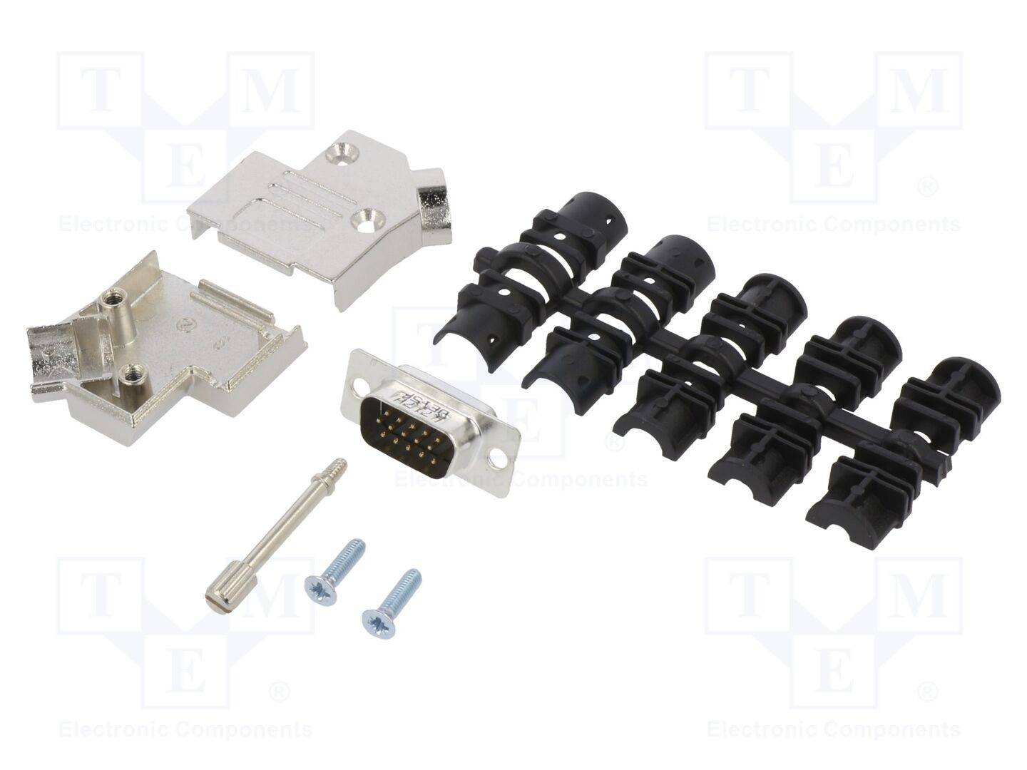 Amphenol L17D45ZK09+L717HDE15P D-SUB tűs kapocsléc készlet 45 ° Pólusszám: 15 Forrasztókehely 1 db