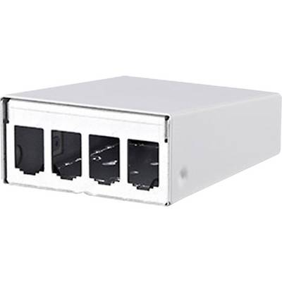 Ezüstszínű hálózati adapter három Ethernet-porttal.
