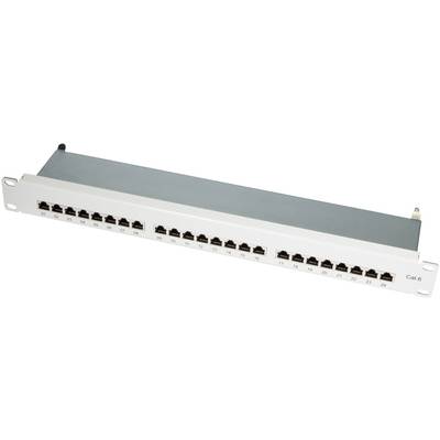 24 portos CAT6 patch panel, 48,3 cm, LogiLink NP0040