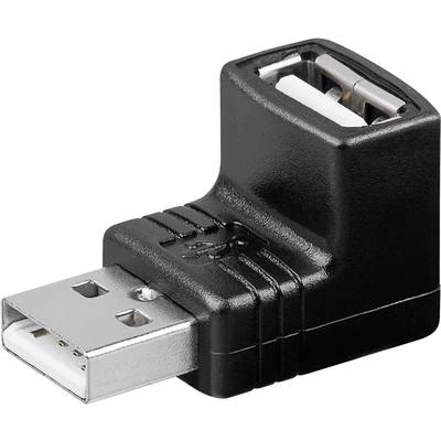 USB 2.0 könyök adapter, USB 2.0 dugó A / USB 2.0 aljzat A