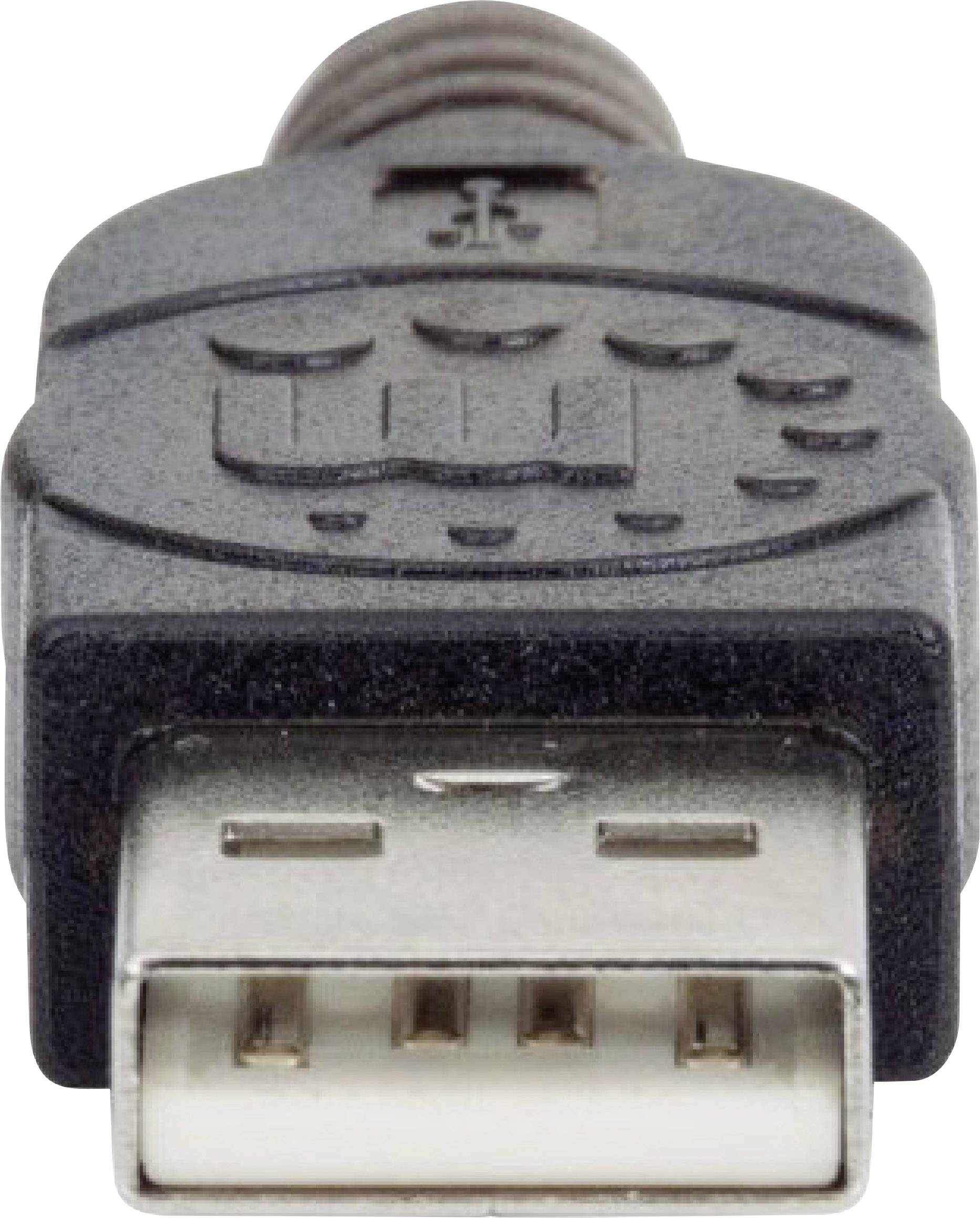 Egy USB-csatlakozó közelképe