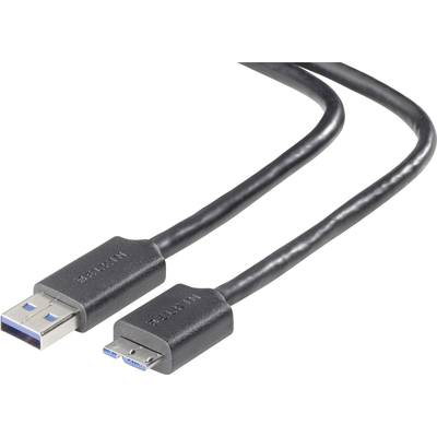 Belkin USB kábel USB 3.2 Gen1 (USB 3.0 / USB 3.1 Gen1) USB-A dugó, USB mikro B 3.0 dugó 0.90 m Fekete  F3U166BT0.9M