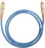 Digitális RCA audio kábel, 1x RCA dugó - 1x RCA dugó, 0,5 m, kék, Oehlbach NF 113