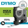 'Etikett-kazetta DYMO LabelManager készülékhez, Európában, Belgiumban gyártva. Mindig eredeti DYMO címkéket használjon.'