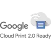 'Google Cloud Print 2.0 Kompatibilis' embléma felhő- és nyomtatóikonnal, amely jelzi a Google Cloud nyomtatási szolgáltatásaival való kompatibilitást.